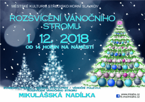 Horní Slavkov - Rozsvícení vánočního stromu