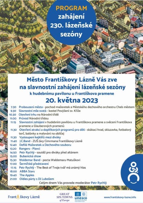 Zahájení lázeňské sezóny 2023 Františkovy Lázně